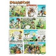Carte prénom en BD - Dominique - 15x21 cm